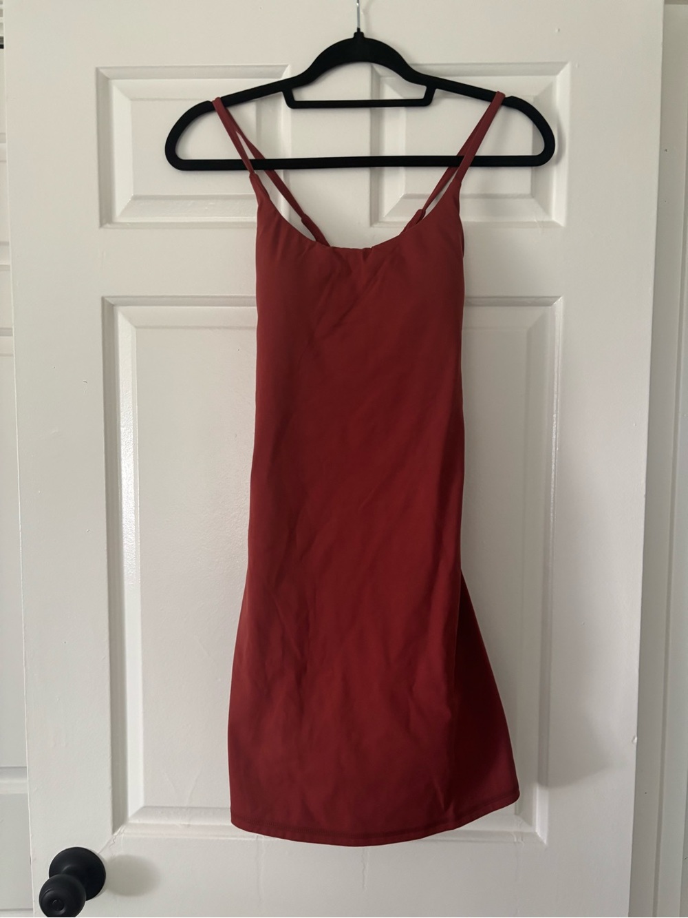 NWT Halara SoftlyZero Plush Athletic Dress w/ Pockets - Rust Red - Size M - Picture 5 of 8